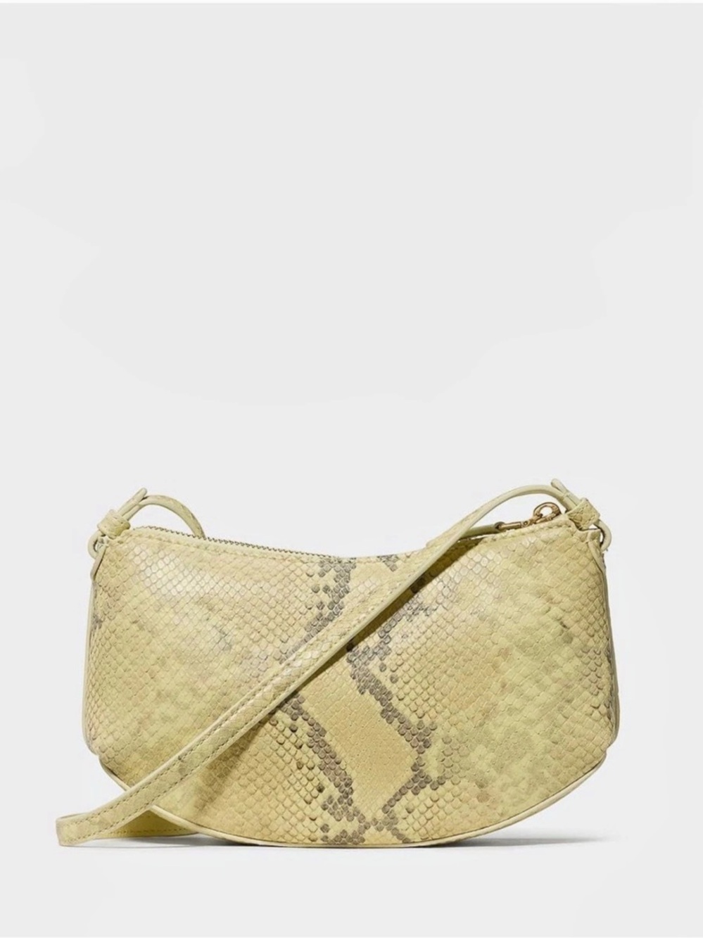 Kate spade Snake-Print Shoulder Bag in Yellow new